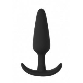 Черная анальная пробка для ношения Slim Butt Plug - 8,3 см.